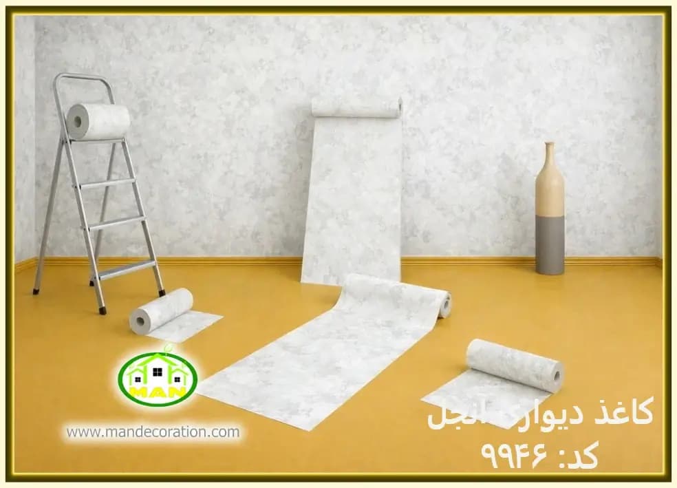 کاغذ دیواری آنجل مدرن پتینه کد:9946