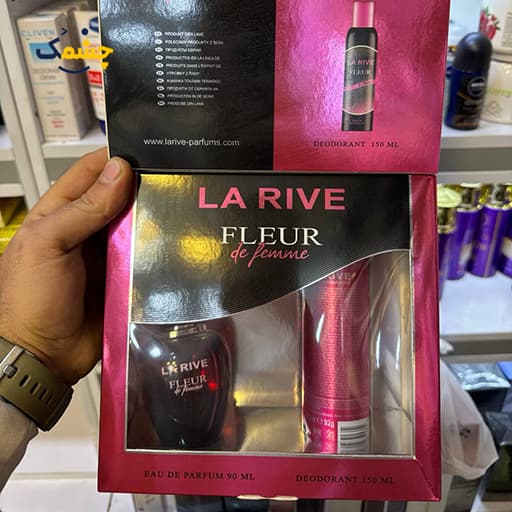 ست هدیه ادکلن 90میل و اسپری 150 میل زنانه Fleur De Femme لاریو | La Rive Fleur de Fame Women’s Eau de Parfum 90 ml + Deodorant 150 ml Gift Set — تصویر ۳