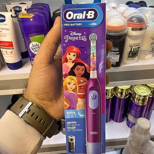 مسواک اکسترا سافت برقی اورال بی کودکان طرح پرنسس|Oral-B Kids Electric Toothbrush Disney Princess — تصویر ۲