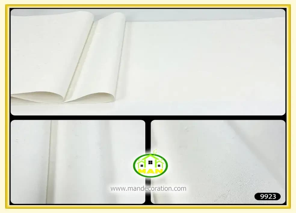 کاغذ دیواری آنجل مدرن پتینه ساده سفیدکد:9923