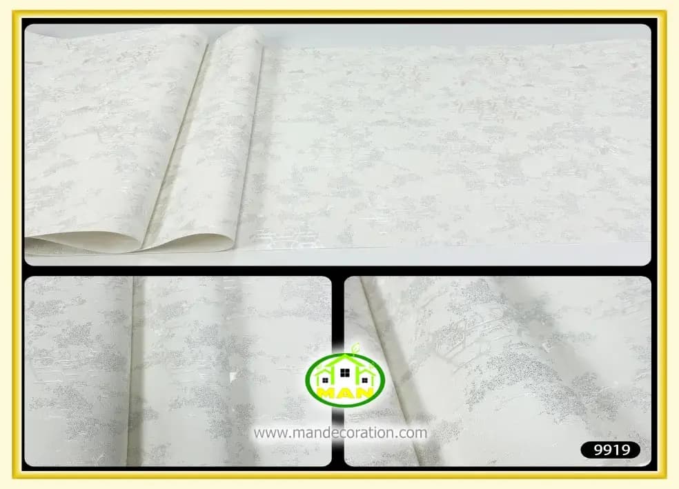 کاغذ دیواری آنجل پتینه مدرن طوسی کد:9919 — تصویر ۲