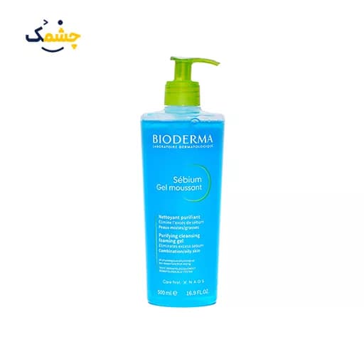 ژل شستشوی صورت بایودرما مدل سبیوم (Sebium) حجم 5۰۰ میل – مخصوص پوست چرب اصل اورجینال – BIODERMA Sébium Gel moussant