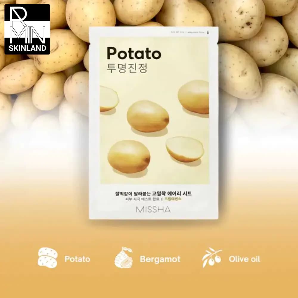 ماسک ورقه ای روشن کننده میشا مدل Potato — تصویر ۳