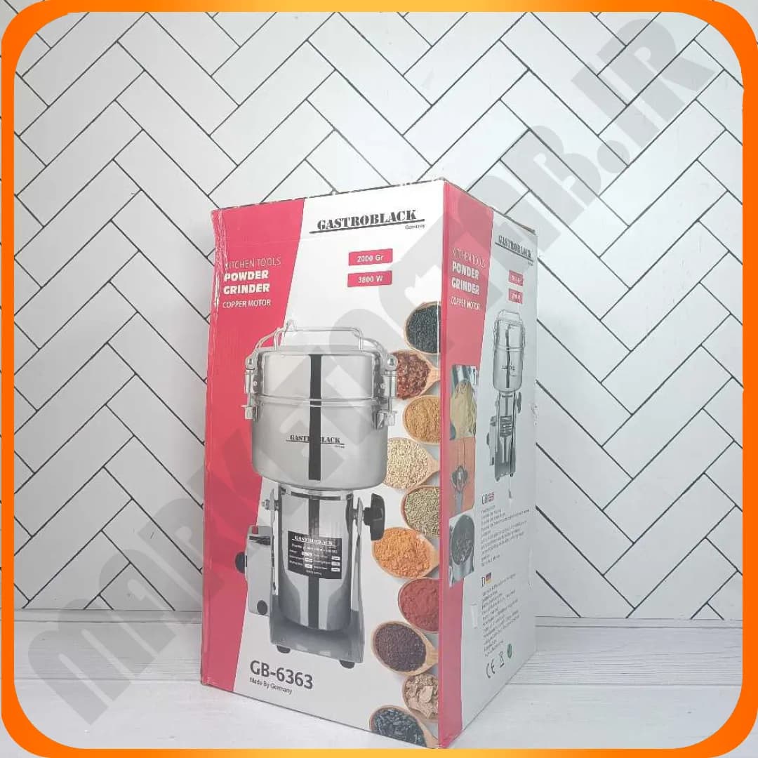 آسیاب صنعتی 3800 وات 2000 گرمی GB-6363 گاسترو بلک