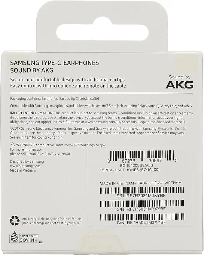 هندزفری تایپ سی سیمی سامسونگ مدل SAMSUNG EO-1C100 — تصویر ۴