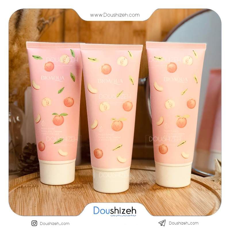 فوم شستشو صورت عصاره هلو بیوآکوا BIOAQUA — تصویر ۴