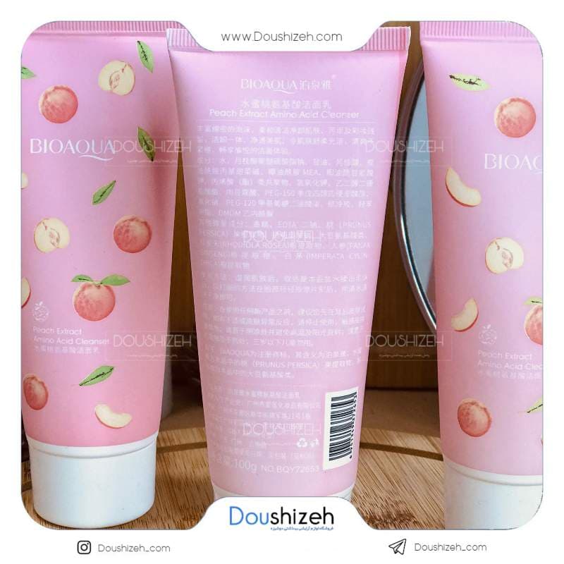 فوم شستشو صورت عصاره هلو بیوآکوا BIOAQUA — تصویر ۵