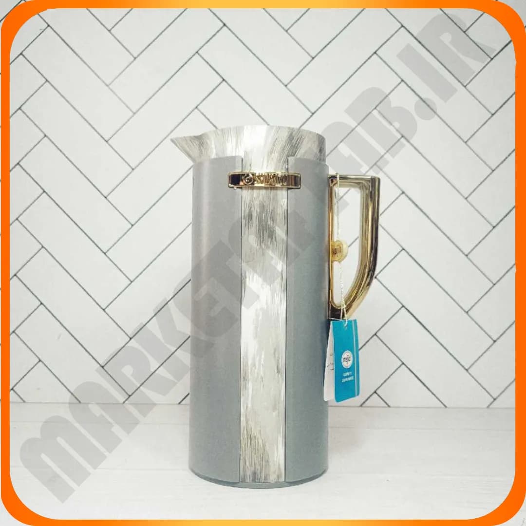 فلاسک یک لیتر طوسی طرح دار SHIMIZU نجیب