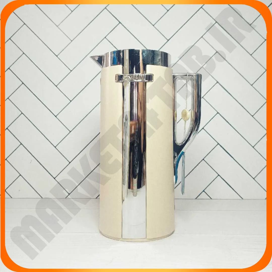 فلاسک یک لیترکرم نقره SHIMIZU نجیب