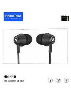 هندزفری بلوتوثی گردنی هاینوتکو مدل HainoTeko HN-110 — تصویر ۴