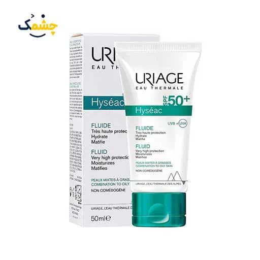 فلوئید ضد آفتاب بی رنگ اوریاژ +SPF50 مدل Hyseac حجم 50 میلی لیتر Oriage colorless sunscreen fluid +SPF50, Hyseac model, volume 50 ml — تصویر ۲