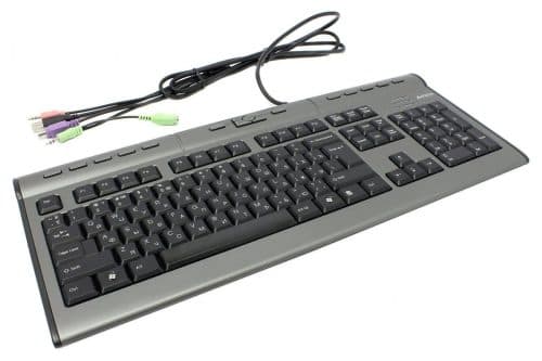 کیبورد سیم دار ایفورتک مدل A4TECH KL-7MUU Silver Gray — تصویر ۴
