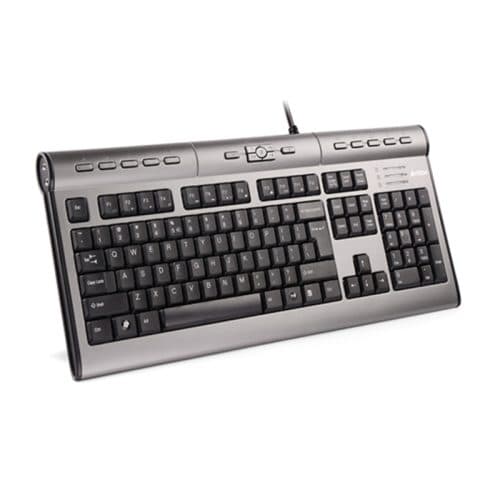 کیبورد سیم دار ایفورتک مدل A4TECH KL-7MUU Silver Gray — تصویر ۲