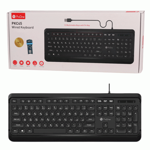 کیبورد سیم دار پرووان مدل PROONE PKC45