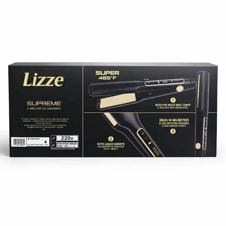 اتو مو لیز سوپریم Lizze Supreme صفحه پهن جنس صفحه تیتانیوم 10 آمپر مخصوص استفاده سالن و و انواع تراپی کراتین و پروتئین — تصویر ۲