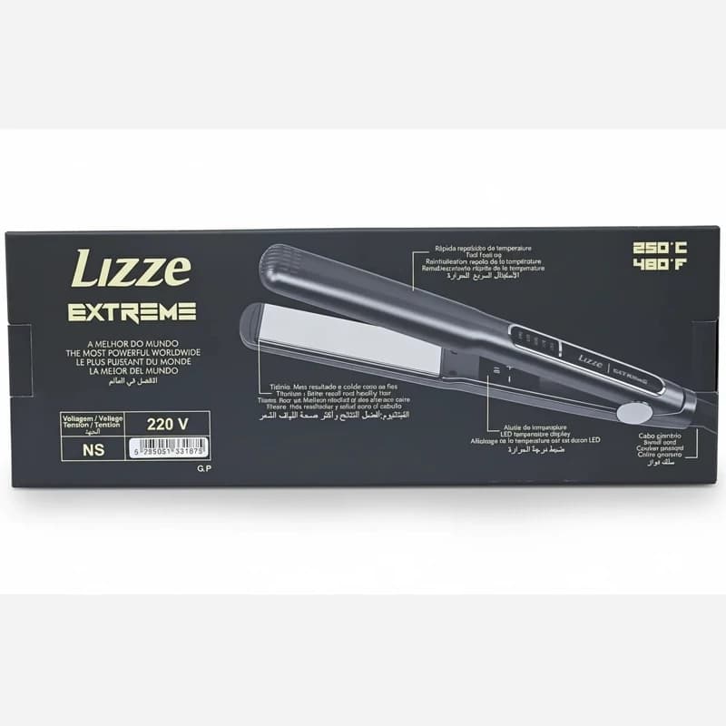 اتو مو لیز دوشاخ 10 آمپر برند لیز مدل Lizze Extreme، اتو مو حرفه‌ای مخصوص کراتین و تراپی