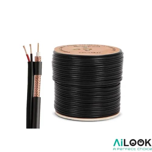 کابل ترکیبی ( ۹۶ × ۰.۷) RG59 برق 1×2 AILOOK