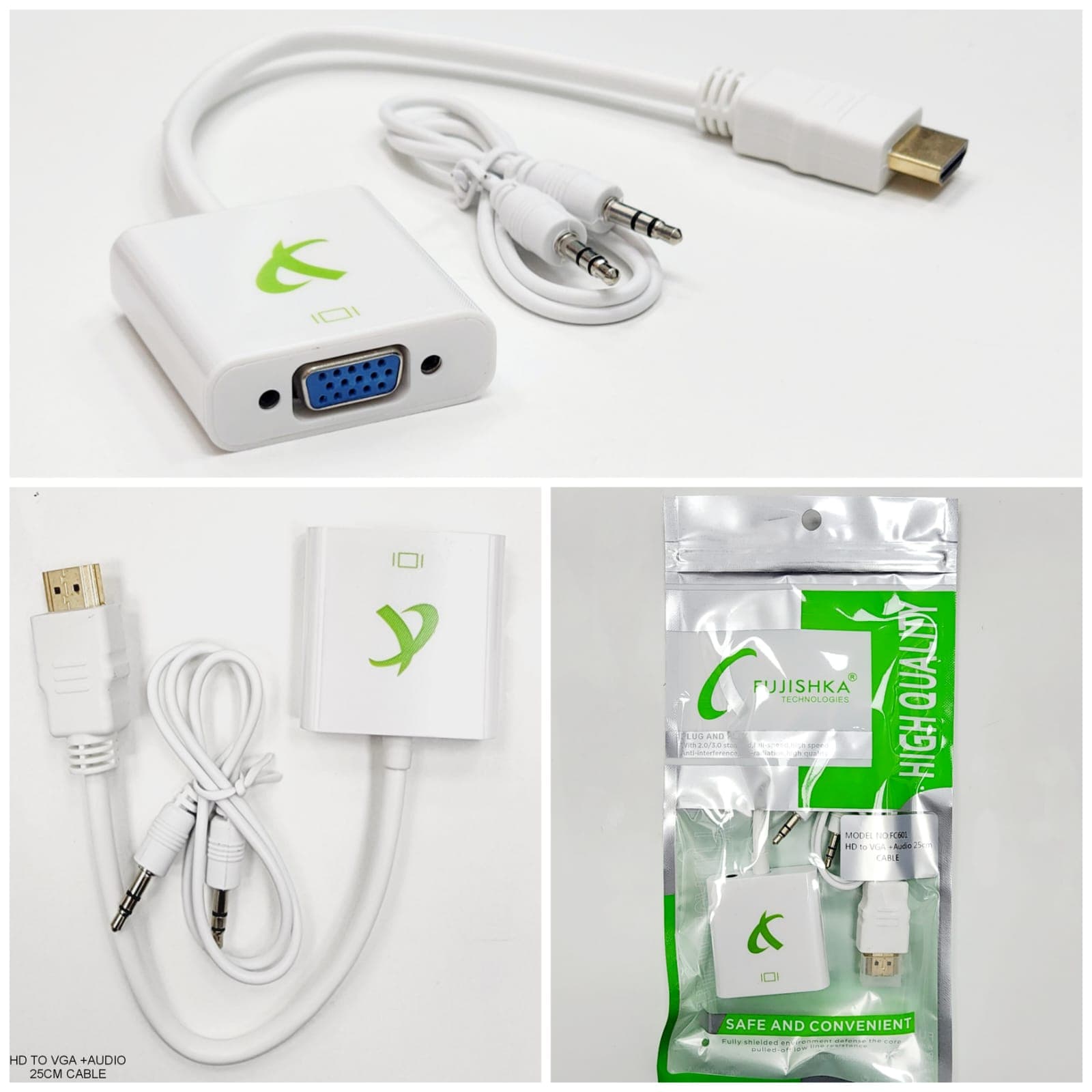 کابل مبدل HDMI به VGA فوجیسکا مدل FC601
