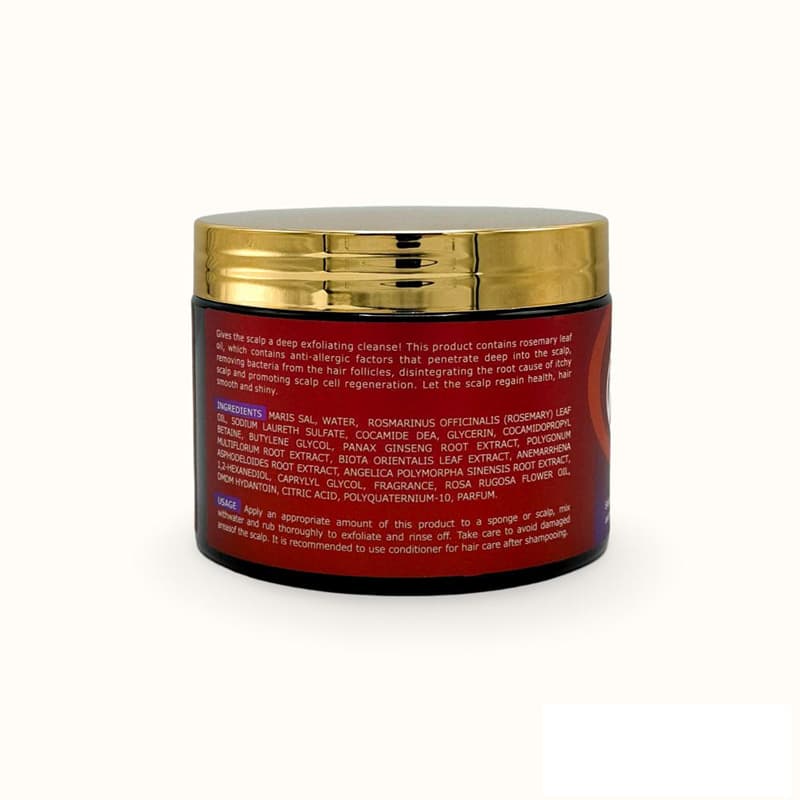اسکراپ اسکالپ بیو سکرت برزیلی 380 گرم ساخت امارات (دبی)، با رایحه رزماری، پاکسازی، ضدشوره، افزایش گردش خون و تقویت ریشه مو — تصویر ۷
