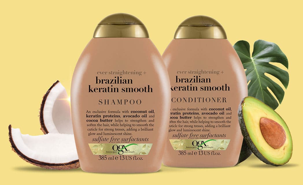 شامپو Brazilian Keratin Smooth او جی ایکس — تصویر ۴