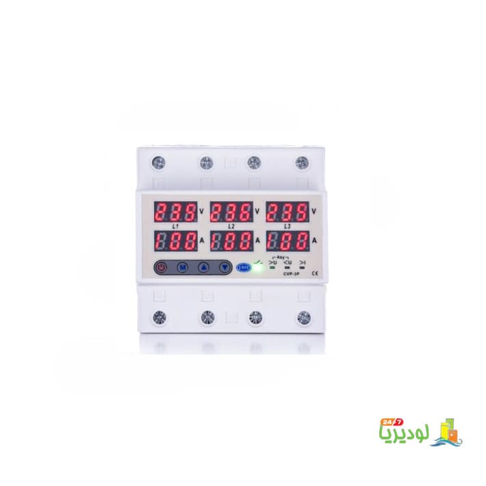 محافظ ولتاژ جریان سه فاز 63 آمپر JBH کد CVP-3P-63A