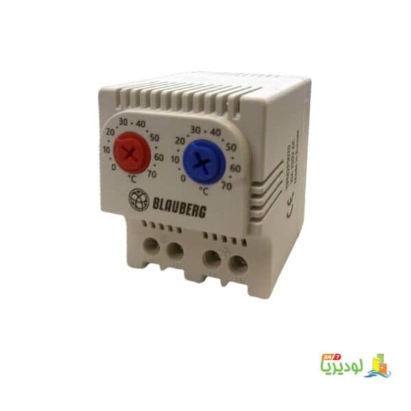 ترموستات تابلویی دوبل بلوبرگ BLAUBERG ساخت ترکیه مدل TPM2P0070 10A 230V