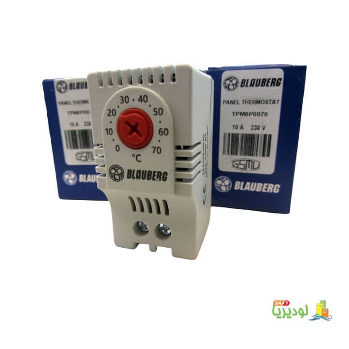 ترموستات تابلویی قرمز- تک فصل بلوبرگ BLAUBERG ساخت ترکیه مدل TPM0P0070 10A 230V