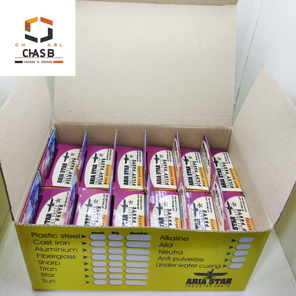 چسب اپوکسی صنعتی خنثی و ضد سایش مخصوص ترمیم فلزات مدل خلبان Industrial epoxy PILOT — تصویر ۸