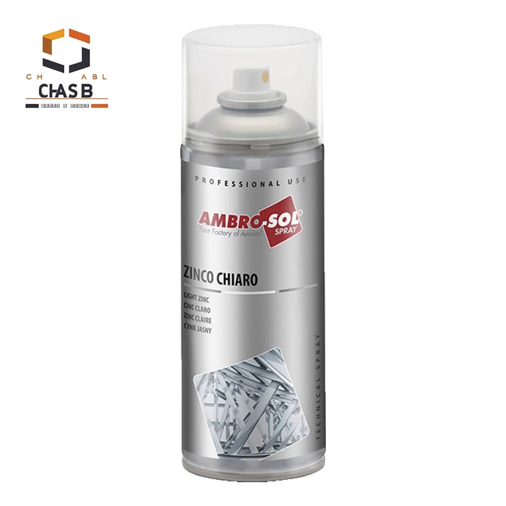 اسپری زینک گالوانیزه آمبروسل نقره ای AMBRO SOL SPRAY ZINCO CHIARO 400ml