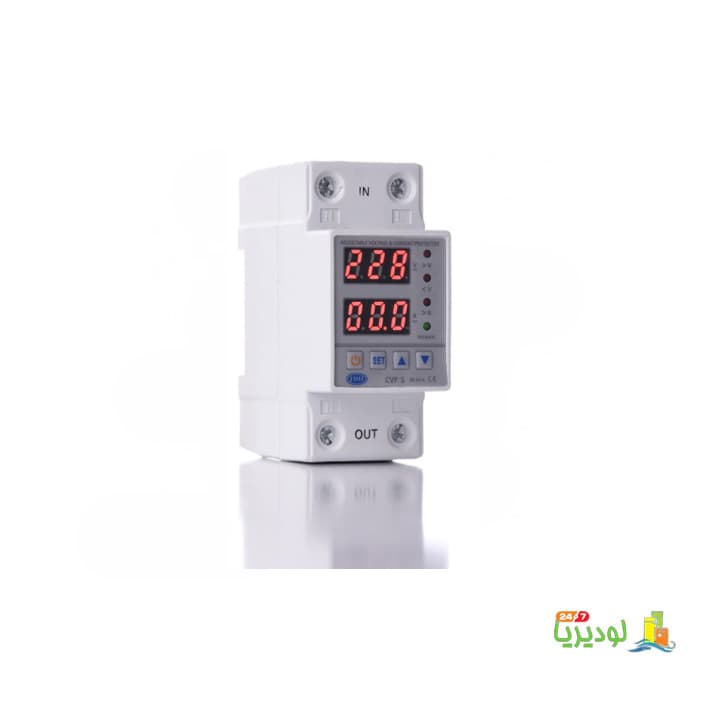محافظ ولتاژ _ جریان تکفاز 63 آمپر کدCVP-S-63A برند JBH