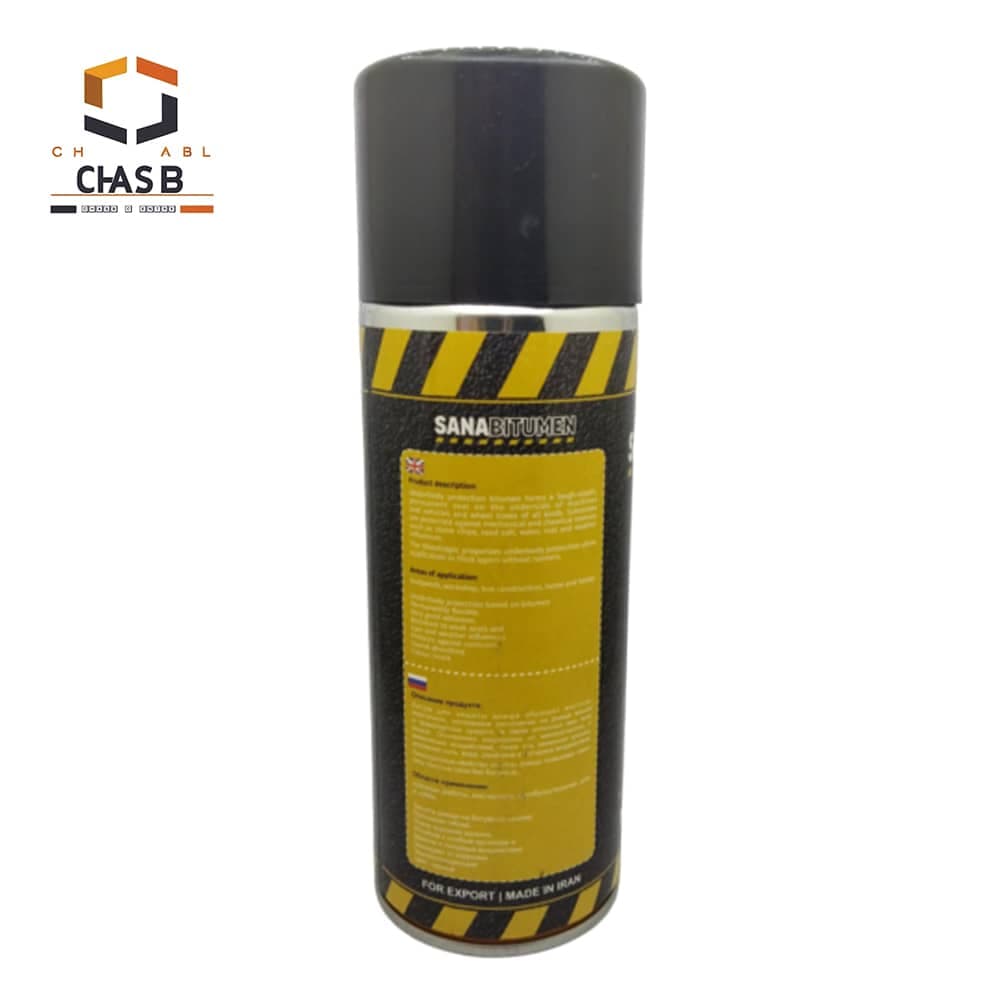 اسپری قیر ثنا مدل ثنابیتومن SANA BITUMEN SPRAY 400ml — تصویر ۲