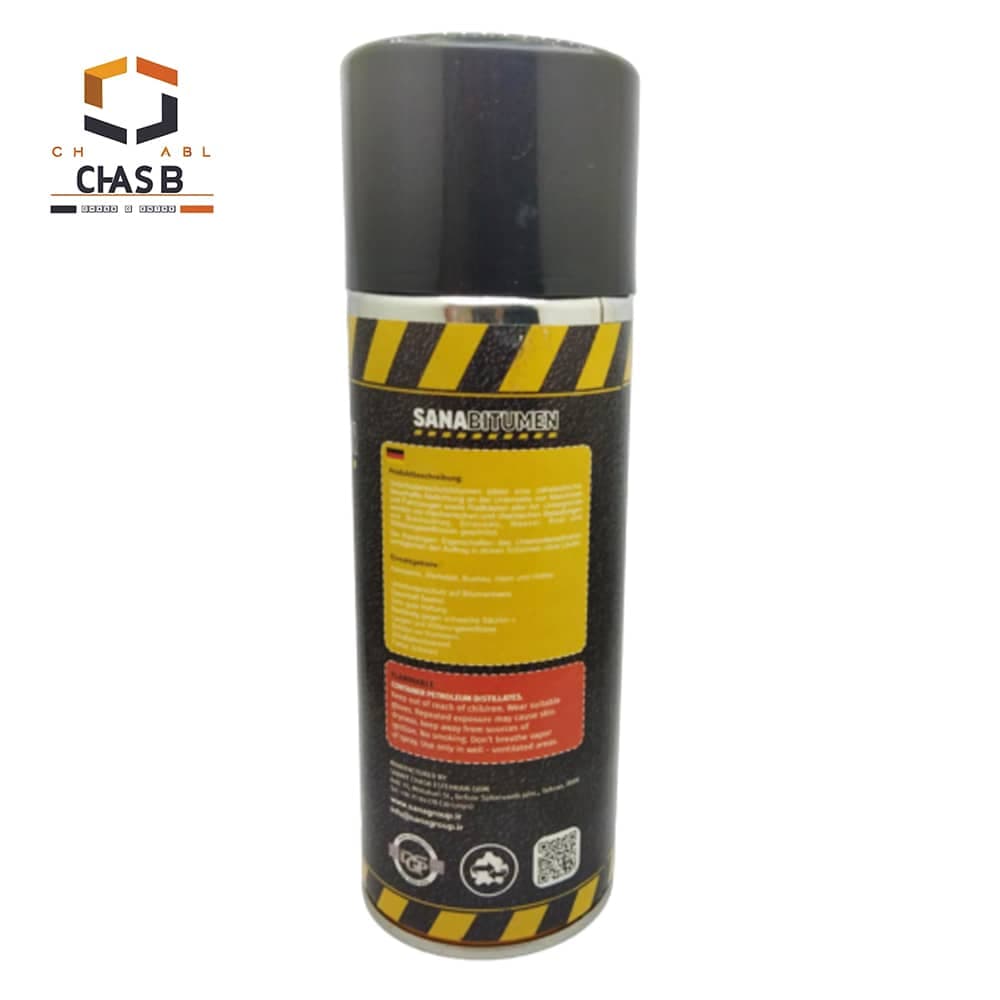 اسپری قیر ثنا مدل ثنابیتومن SANA BITUMEN SPRAY 400ml — تصویر ۳