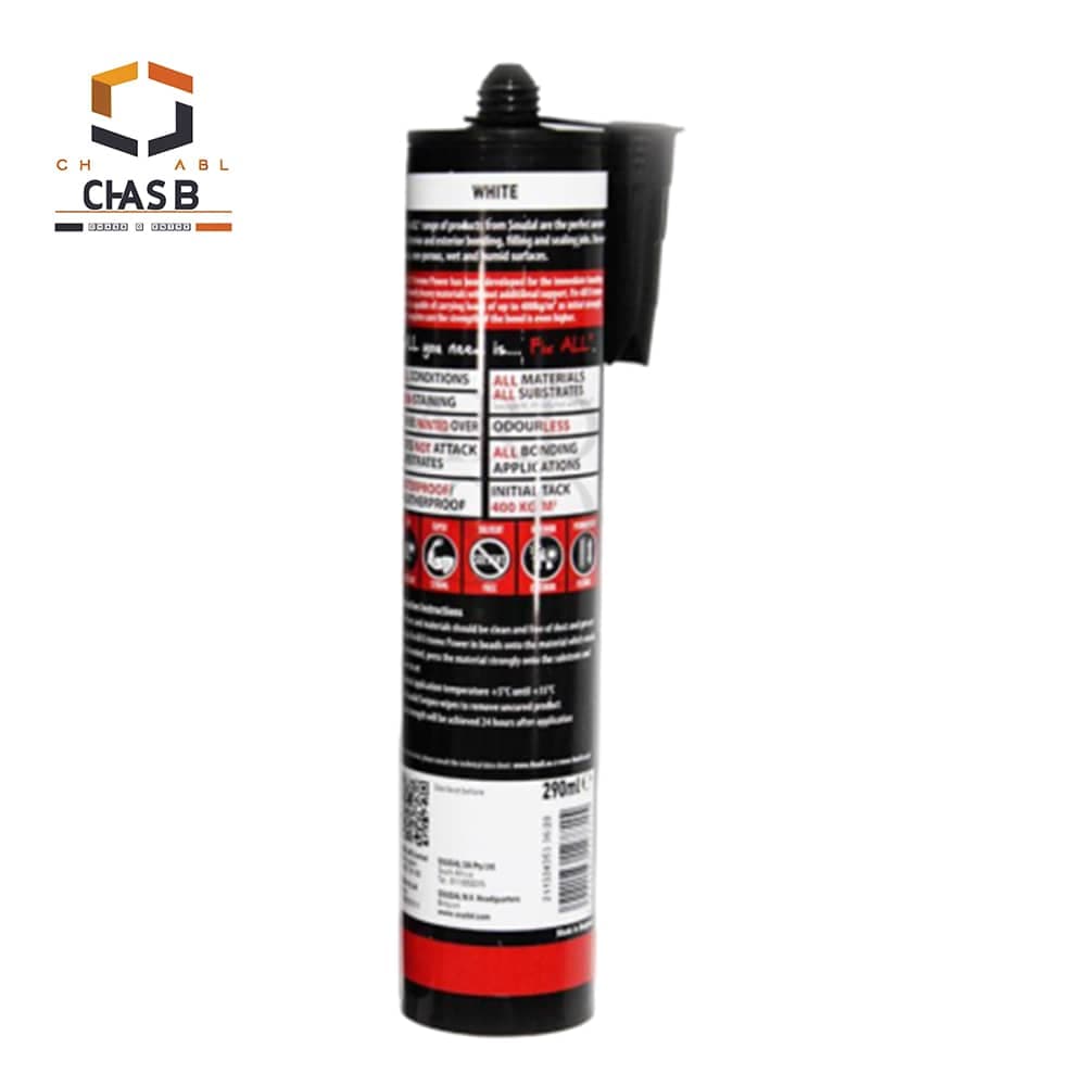 چسب هیبریدی مونتاژ اجسام سنگین سودال Fix All X-Treme Power Express SOUDAL 290ml — تصویر ۲