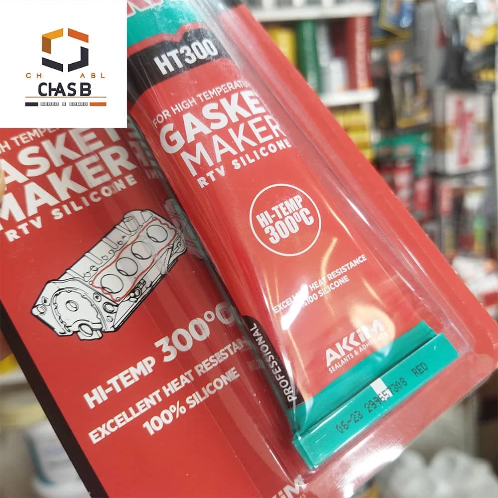 چسب واشرساز سیلیکونی RTV قرمز HT300 آکفیکس Akfix Gasket Maker RTV Silicone HT300 85gr — تصویر ۳