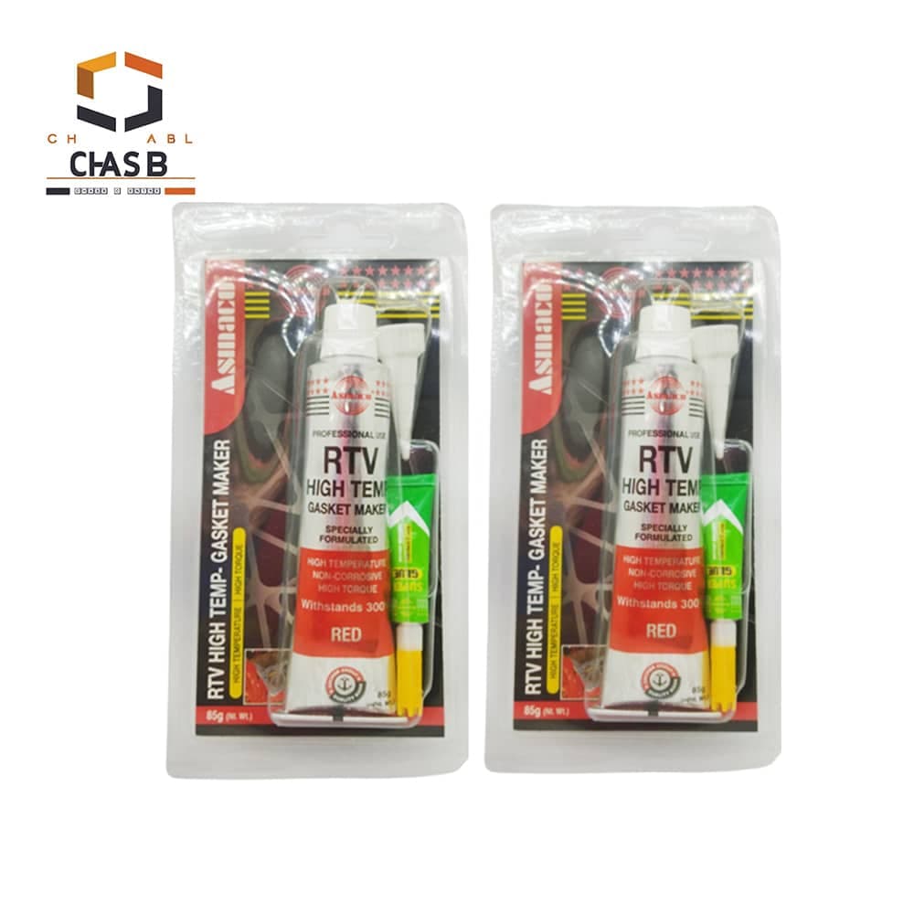 چسب واشرساز حرارتی RTV قرمز آسماکو ASMACO RTV HIGH TEMP-GASKET MAKER 85gr — تصویر ۴