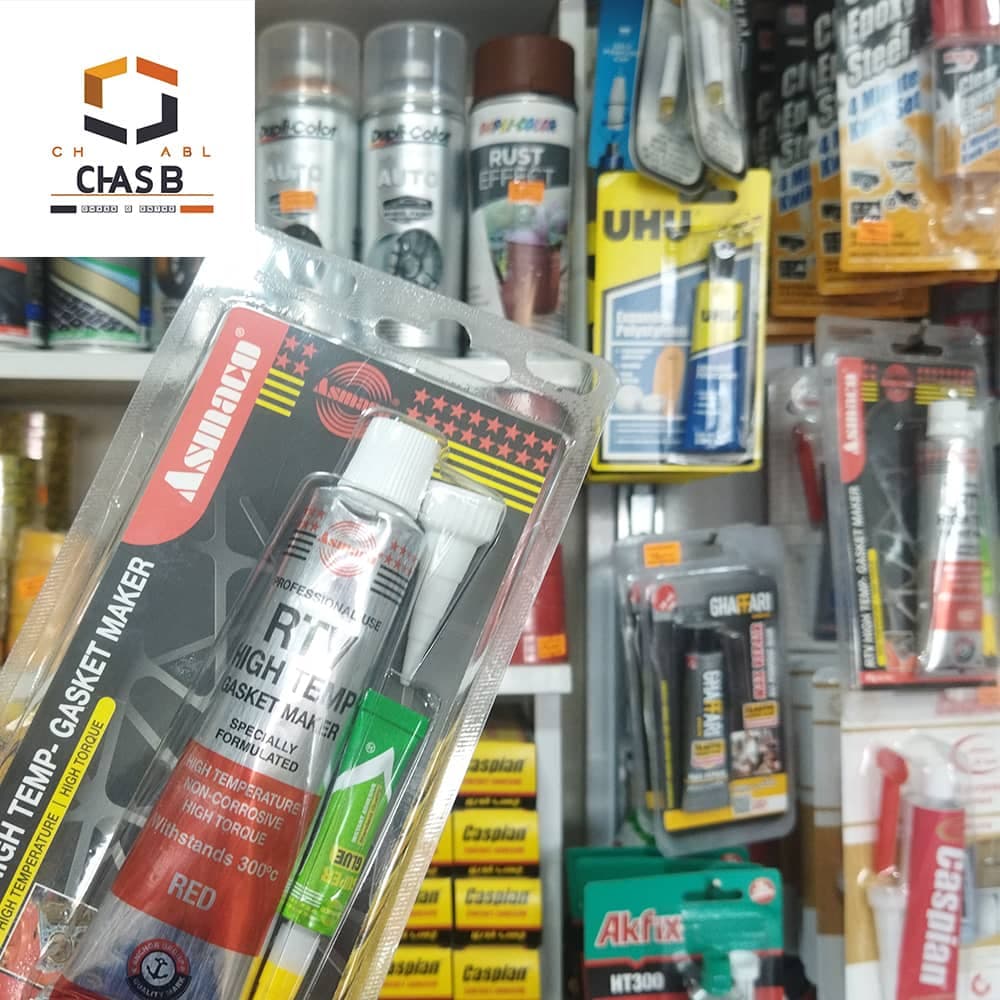 چسب واشرساز حرارتی RTV قرمز آسماکو ASMACO RTV HIGH TEMP-GASKET MAKER 85gr — تصویر ۳