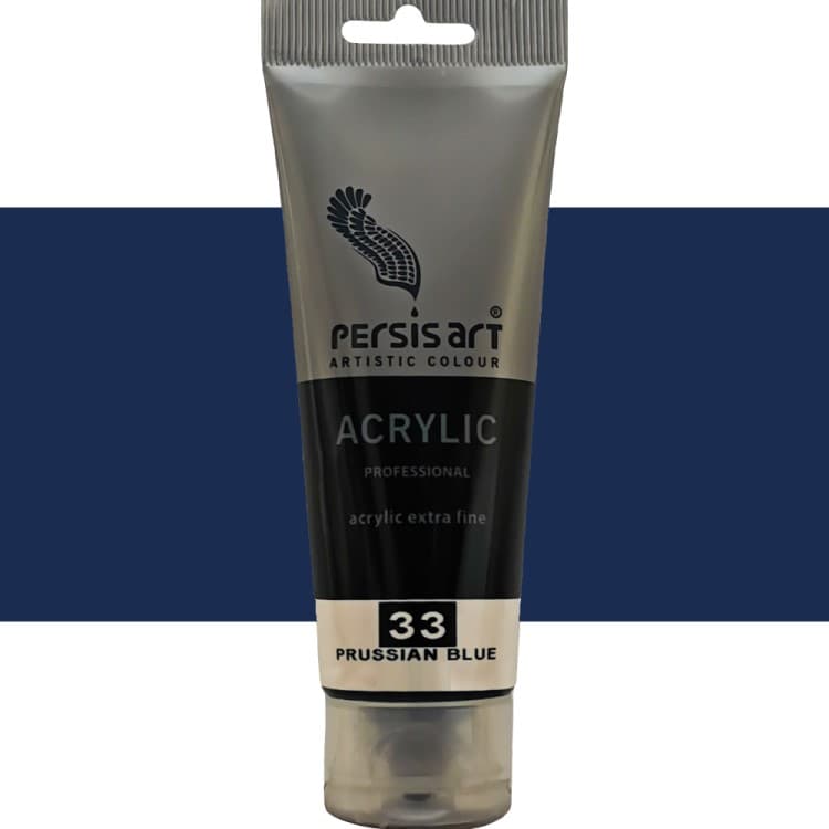 اکریلیک پرسیس آرت رنگ PRUSSIAN BLUE حجم ۷۵ میلی لیتر شماره ی 33