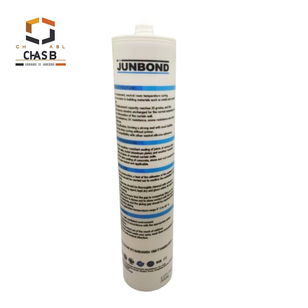 چسب سیلیکون سفید خنثی پلاس جانباند Junbond JB 9700 Neutral Plus Silicone Sealant 300ml – jb9700 — تصویر ۳