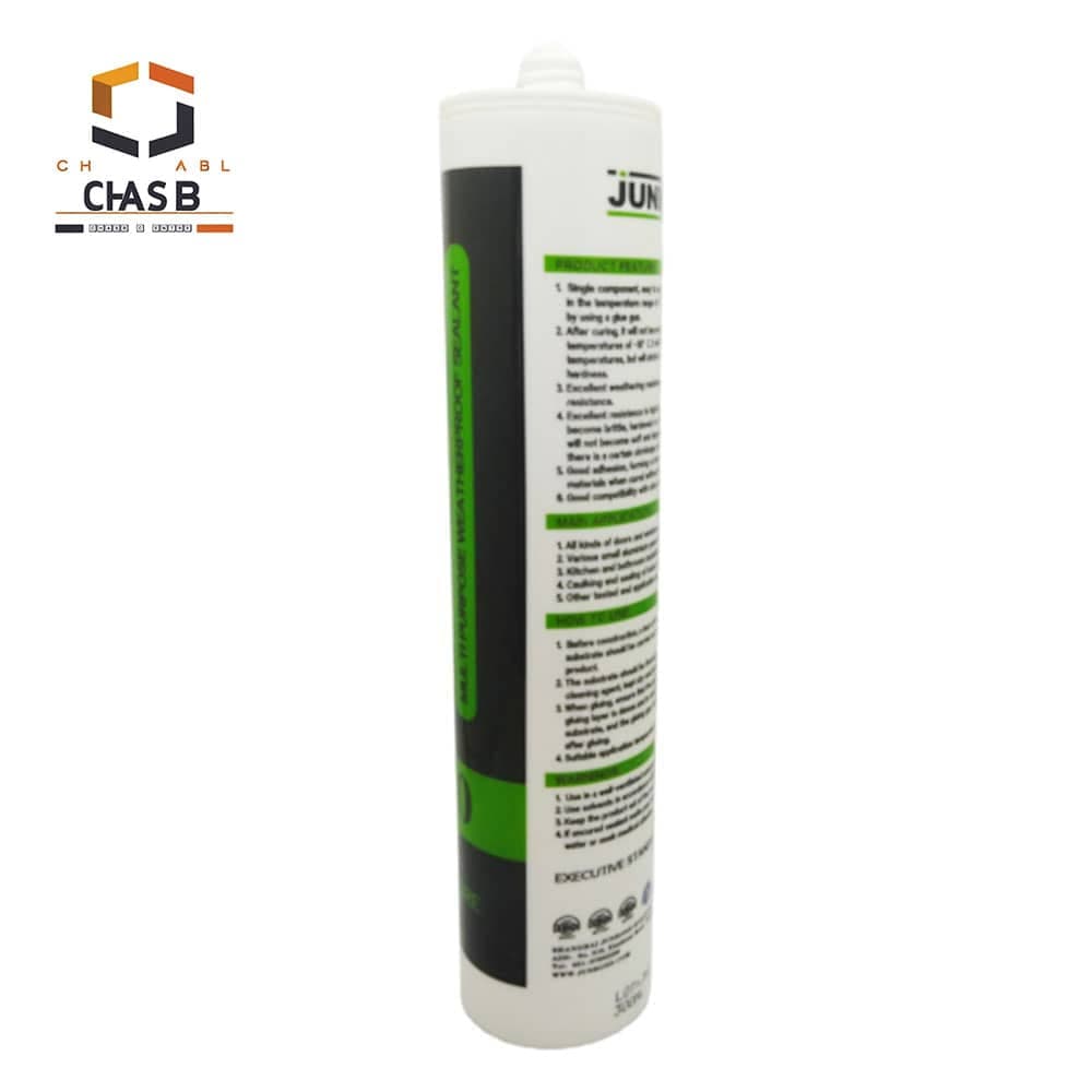 چسب سیلیکون خنثی سفید چند منظوره جانباند مدل 9600 – JUNBOND 9600 MULTI PURPOSE WEATHERPROOF SEALANT WHITE 300ml — تصویر ۴