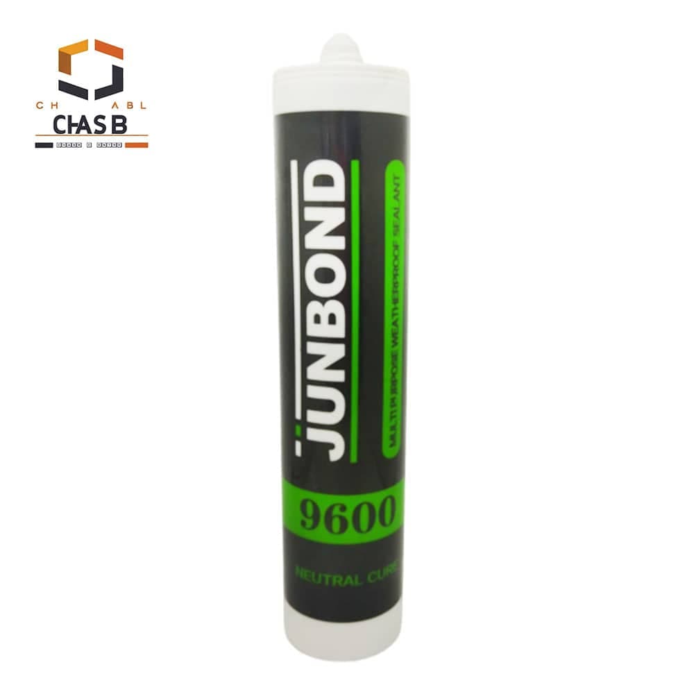 چسب سیلیکون خنثی سفید چند منظوره جانباند مدل 9600 – JUNBOND 9600 MULTI PURPOSE WEATHERPROOF SEALANT WHITE 300ml