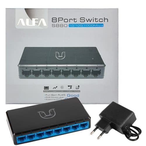 هاب سوئیچ آلفا ALFA 8Port 1000 S880