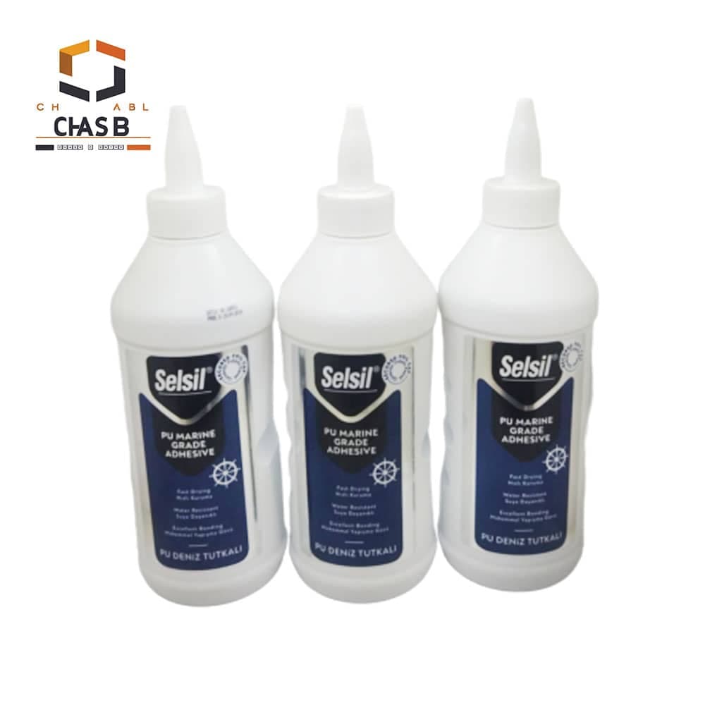 چسب قایق – چسب مارین سلسیل – SELSIL PU MARINE GRADE ADHESIVE 500g — تصویر ۳