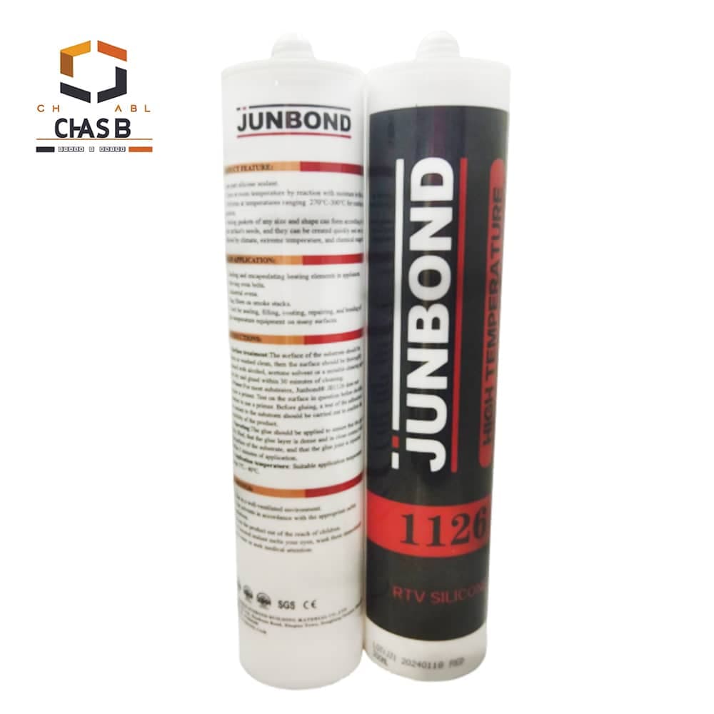 چسب واشر ساز سیلیکون حرارتی قرمز جانباند مدل JUNBOND HIGH TEMPERATURE RTV SILICONE 300ML – JB1126 — تصویر ۳