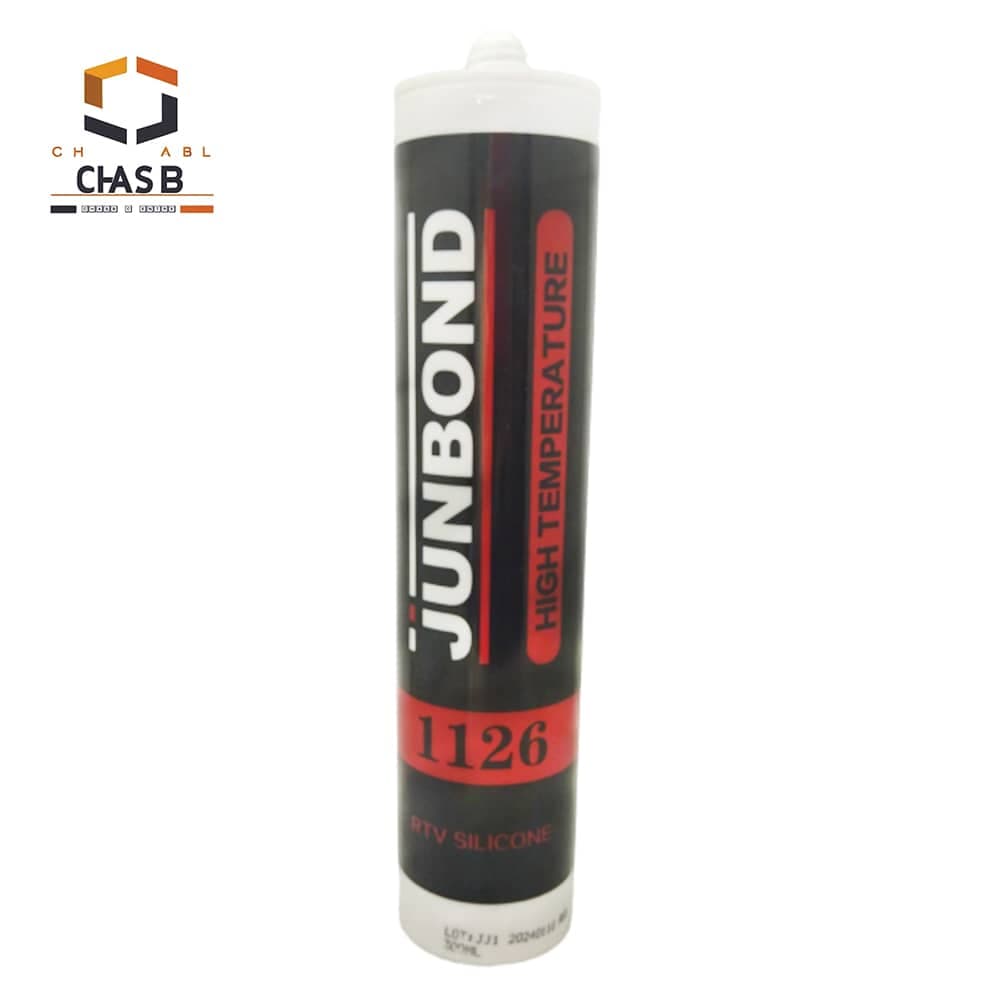 چسب واشر ساز سیلیکون حرارتی قرمز جانباند مدل JUNBOND HIGH TEMPERATURE RTV SILICONE 300ML – JB1126