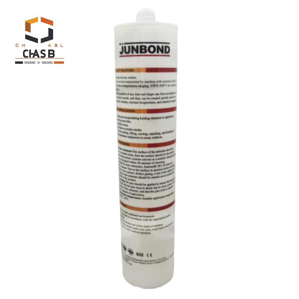 چسب واشر ساز سیلیکون حرارتی قرمز جانباند مدل JUNBOND HIGH TEMPERATURE RTV SILICONE 300ML – JB1126 — تصویر ۲
