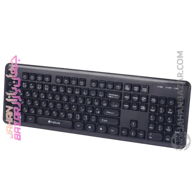 کیبورد و ماوس بی سیم نوا NOVA مدل NKM-1402WL — تصویر ۷