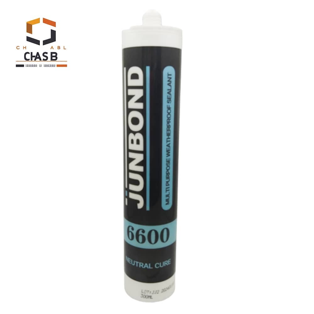 چسب درزگیر خنثی شفاف چند منظوره ضد آب جانباند مدل 6600 – JUNBOND neutral curing multi-purpose weatherproof sealant 300ML