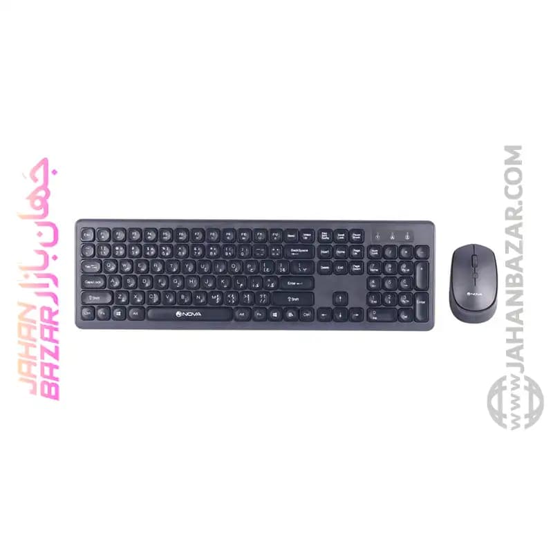 کیبورد و ماوس بی سیم نوا NOVA مدل NKM-1401WL — تصویر ۶