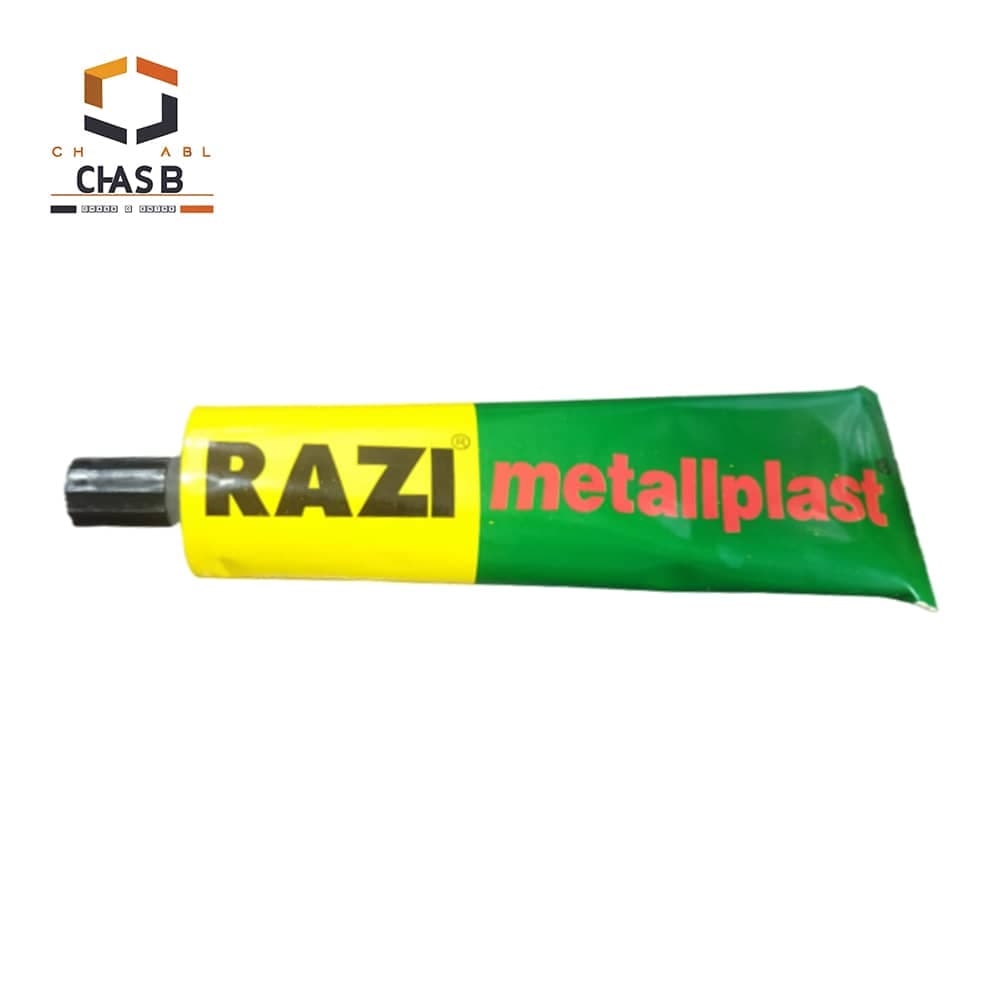 چسب آهن تیوپی رازی – RAZI METALLPLAST 100ML — تصویر ۲