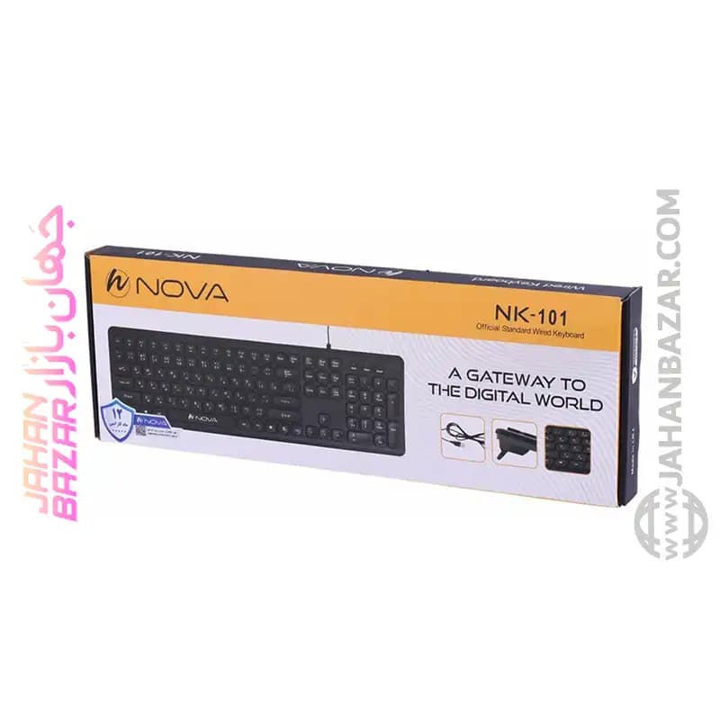 کیبورد سیم دار نوا NOVA مدل NK-101 — تصویر ۴